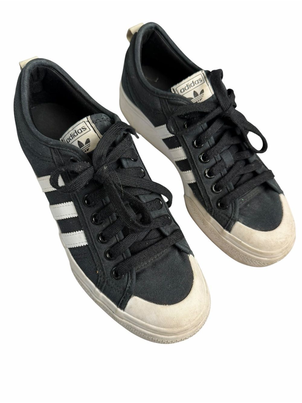 Addidas Nizza Platform Sneakers black white Size 10.5 men’s